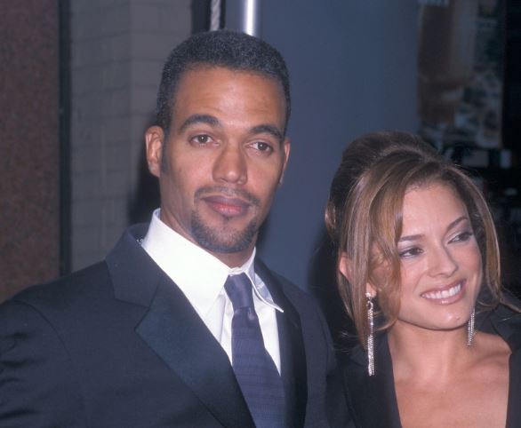 Actor Kristoff St. John andAllana Nadal attend the 28th Annual Daytime Emmy Awards on May 18, 2001